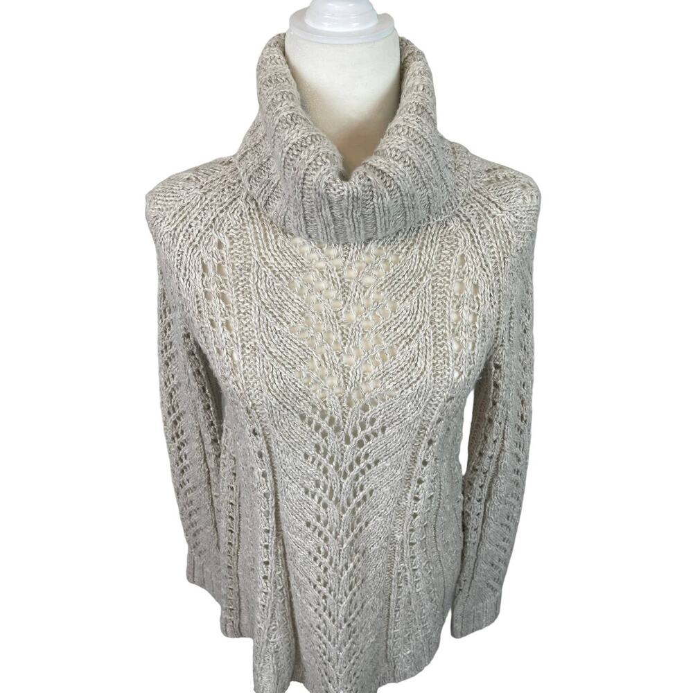 Anthropologie Sleeping On Snow Women's Small Eldora Wool Blend Knit Sweater - Picture 2 of 10